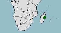 Distribución de Bedotia madagascariensis, arcoíris de Madagascar