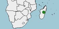 Distribución geográfica de aye aye, Daubentonia madagascariensis