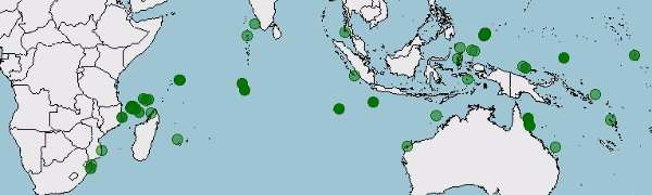 Distribución de Chaetodon meyeri