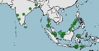 Distribución Gracula religiosa