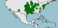 Distribución de Graptemys pseudogeographica, tortuga falsa mapa