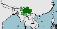 Distribución de Tylototriton verrucosus, triton cocodrilo