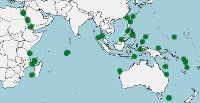 Distribución del betta marino, calloplesiops altivelis