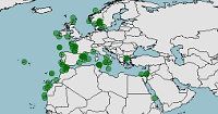 Distribución de la merluza, pescadilla, Merluccius merluccius