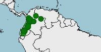 Distribución de Caenolestes fuliginosus