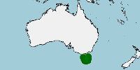 Distribución del demonio de Tasmania, Sarcophilus harrisii