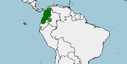 Distribución de Diasporus gularis