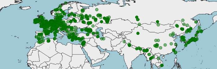 Distribución del arrendajo