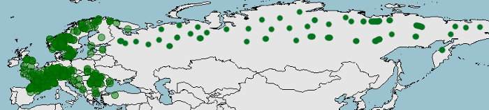 Distribución del piscardo, Phoxinus phoxinus