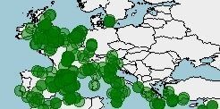 Distribución de Cornu aspersum