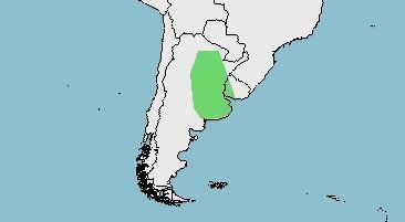 Distribución de  Ceratophrys ornata 