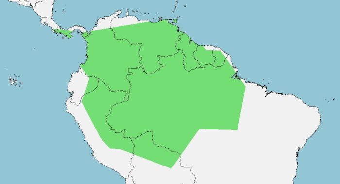 Distribución de Corallus hortulanus