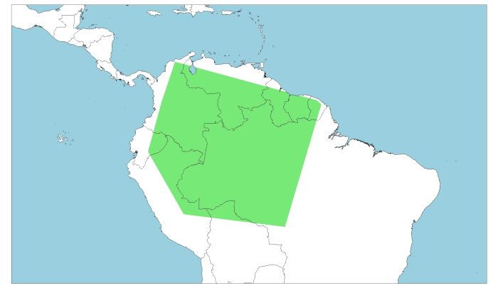 Distribución de Caecilia tentaculata