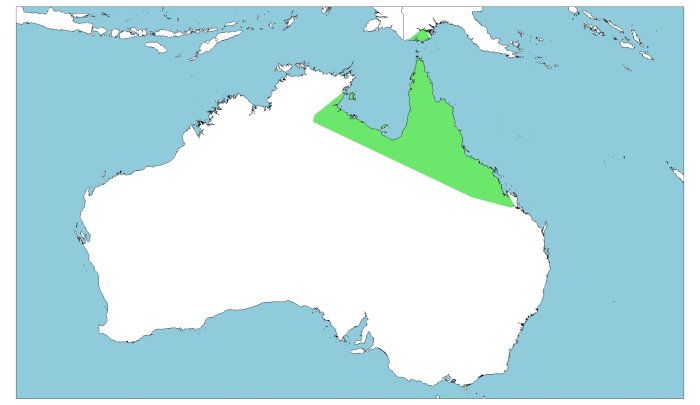 Distribución de Chelodina canni