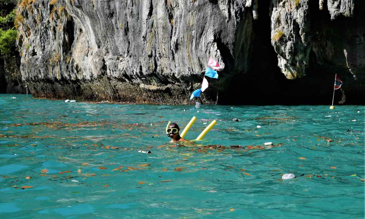 Plásticos en el mar