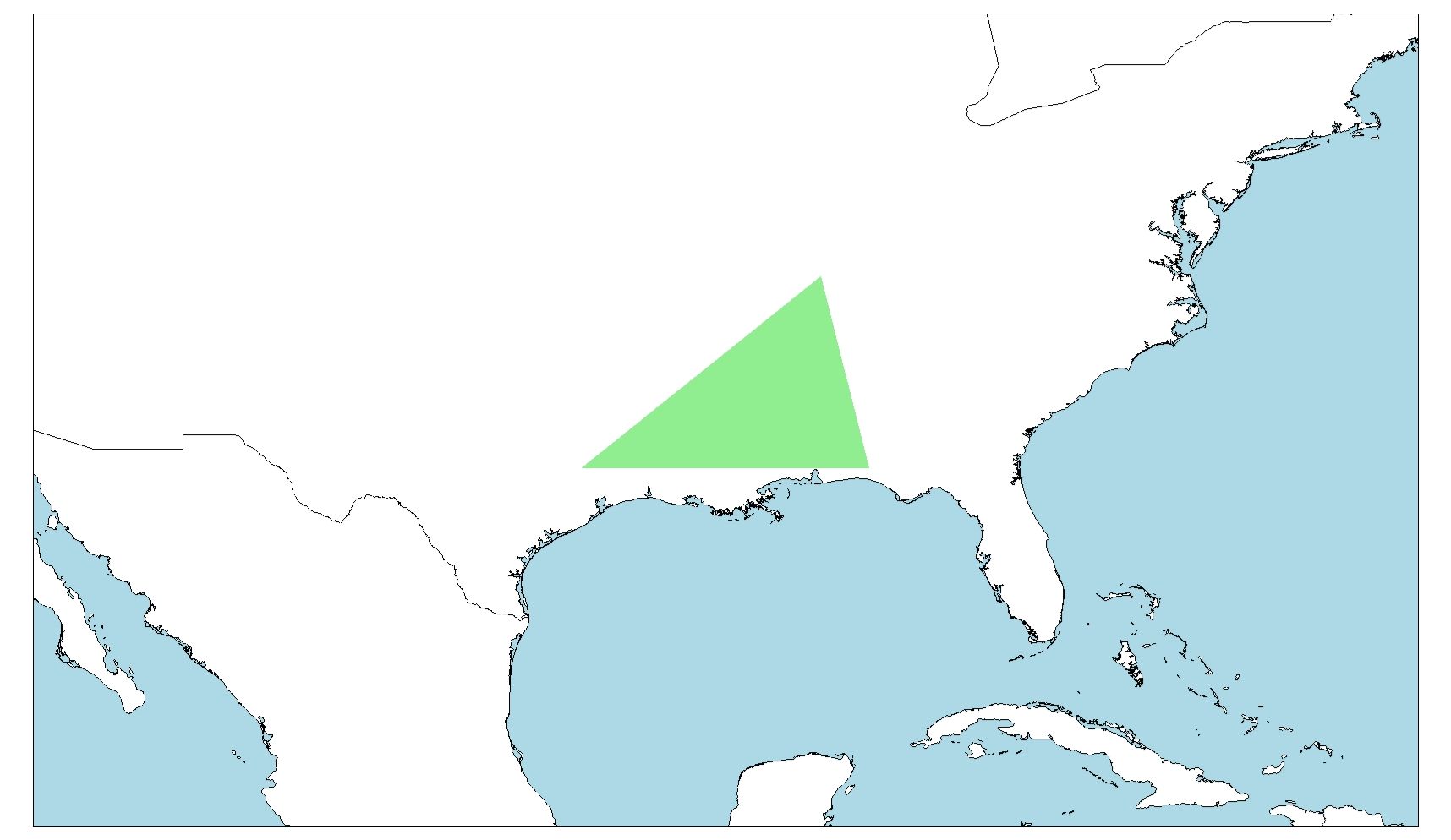 Distribución de anfiuma tridáctila, Amphiuma tridactylum