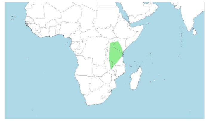 Distribución de la gacela de Thomson, Eudorcas thomsonii