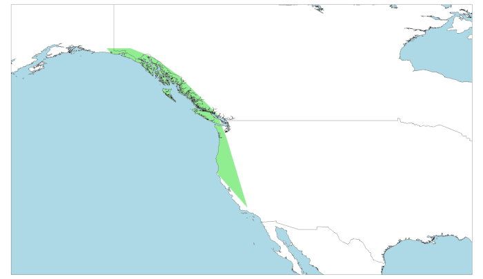 Distribución del tritón de piel áspera