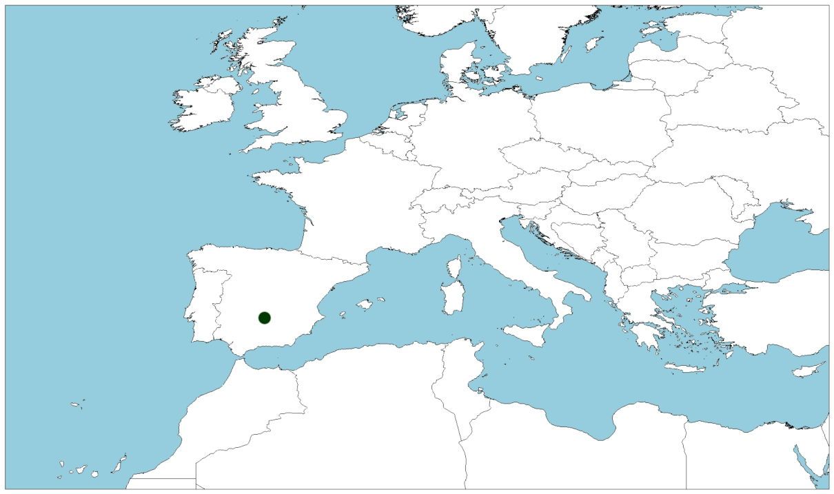 Distribución de pardilla oretana, Iberochondrostoma oretanum