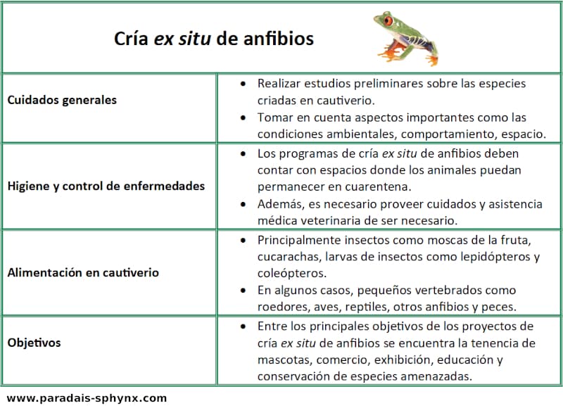 Cría ex situ de anfibios, reproducción en cautividad