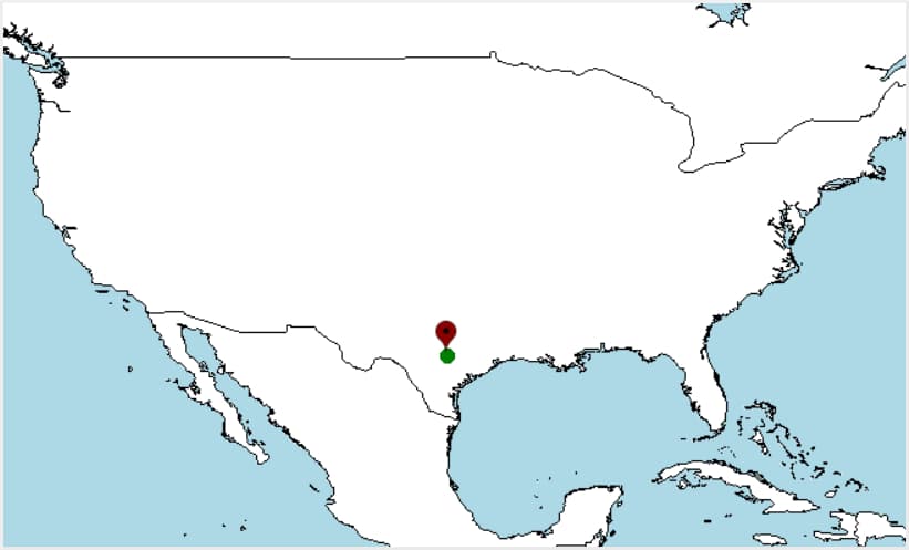 Dónde vive, distribución de la salamandra ciega de Texas, Eurycea rathbuni