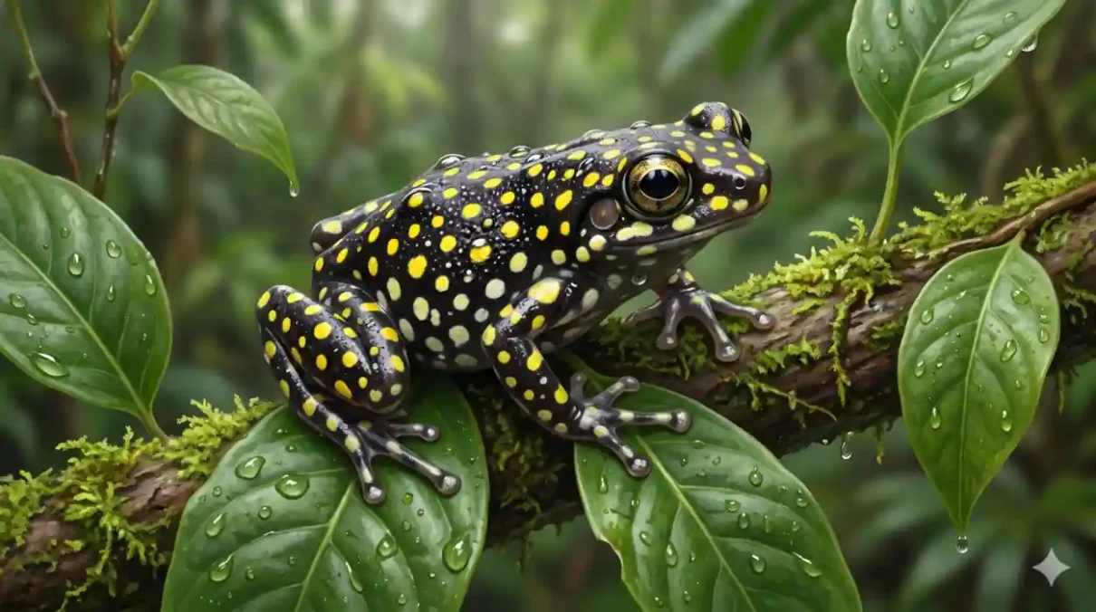 Allophryne resplendens, rana resplandeciente